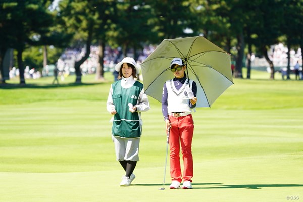 2017年 日本女子オープンゴルフ選手権競技 2日目 小倉彩愛 まだ高校2年生。優勝すれば、もちろん大会史上最年少だ