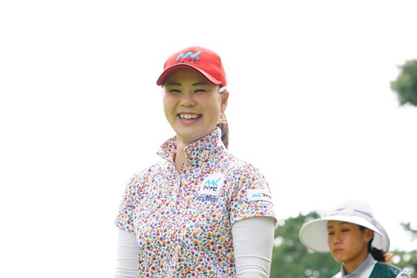 2017年 日本女子オープンゴルフ選手権競技 3日目 石川陽子 笑いすぎて逆に怖い例。