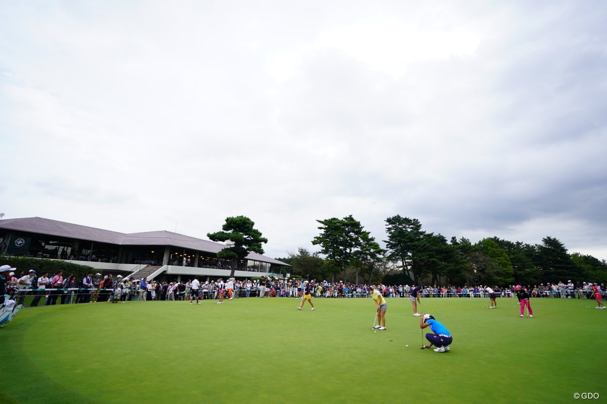2017年 日本女子オープンゴルフ選手権競技 3日目 練習グリーン