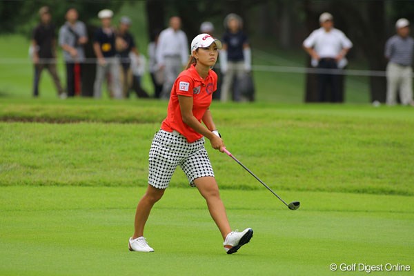 2008年 日本女子プロゴルフ選手権大会コニカミノルタ杯 3日目 上田桃子 「それなりに良いラウンドが出来ました」と、苦労しながらもスコアをまとめた事に一定の評価を与えた上田。