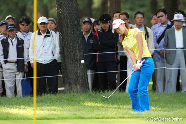 2008年 日本女子オープンゴルフ選手権競技 初日 上田桃子 4日間大会ということを考えれば、まずまずのスタートを切った上田桃子。小技の上手さはさすがだ。