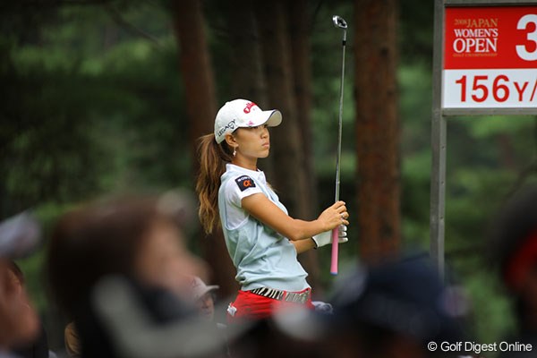 2008年 日本女子オープンゴルフ選手権競技 最終日 上田桃子 逆転優勝は叶わず、9位タイで終えた上田桃子。来年大会へのリベンジを誓っていた