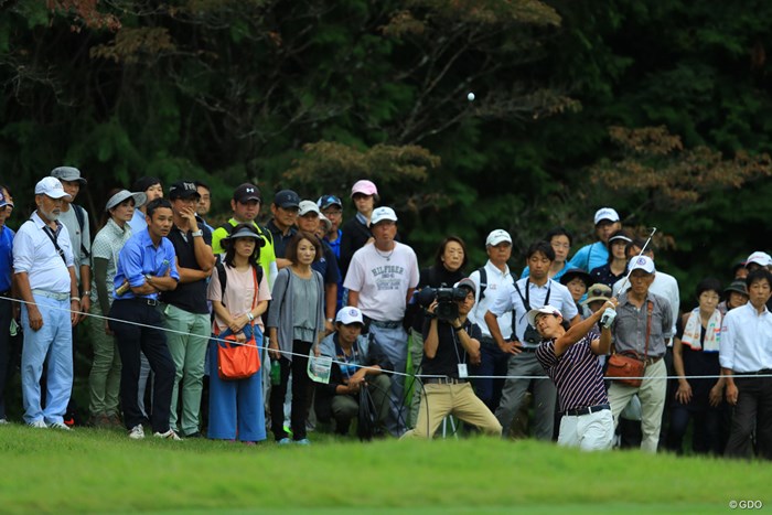 16番のロブショットはギャラリーを魅了しましたね。 2017年 日本オープンゴルフ選手権競技 初日 石川遼