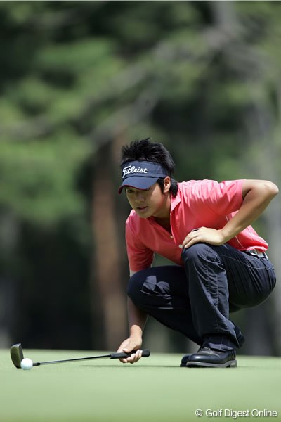 2007年 関東アマチュアゴルフ選手権 2日目 石川遼 スコアを落とすも、順位を1つ上げて8位タイとした石川遼