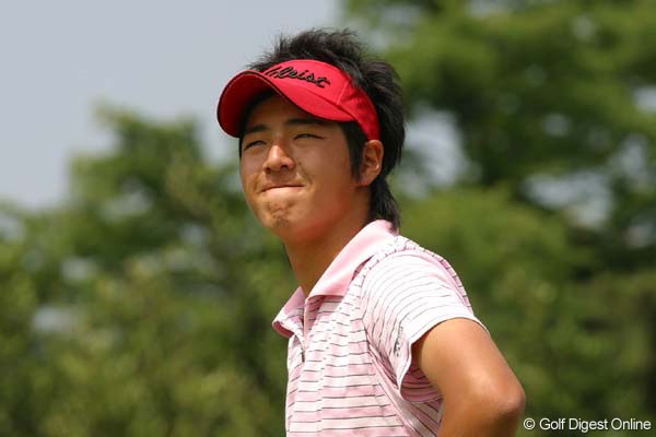 2007年 関東アマチュアゴルフ選手権 3日目 石川遼 豊かな表情も石川遼の魅力。渋い顔も絵になる