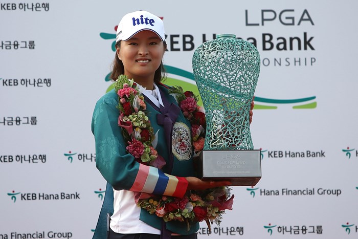 米ツアー初優勝を挙げたコ・ジンヨン (Chung Sung-Jun/Getty Images) 2017年 LPGA KEB・ハナバンク選手権 最終日 コ・ジンヨン