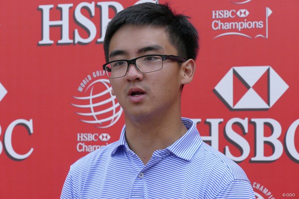 2018年 WGC HSBCチャンピオンズ 初日 竇沢成 まだあどけなさの残る20歳。中国人初のPGAツアーメンバーとなった竇沢成