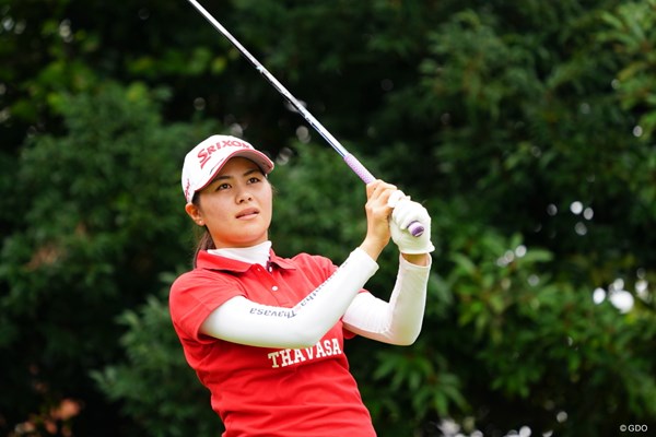 ダンロップスポーツと契約した新垣比菜は1日も早いツアーVを目指す（写真は2017年の日本女子オープンゴルフ選手権競技3日目）