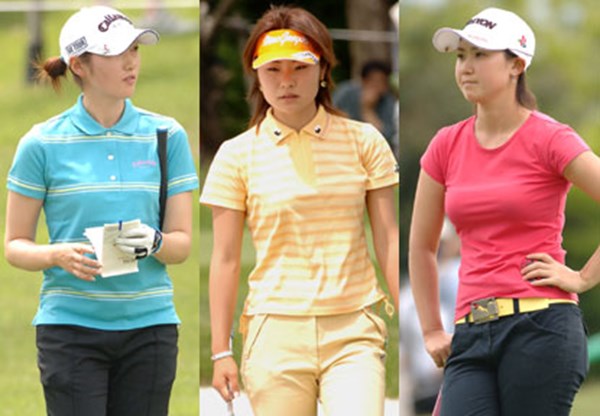夏を先撮り！飯島茜（左）、藤田幸希（中）、古閑美保（右）、女子プロ達の鮮やかなファッション