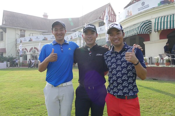 インドツアーに参戦した（左から）小斉平優和、川村昌弘、和田章太郎