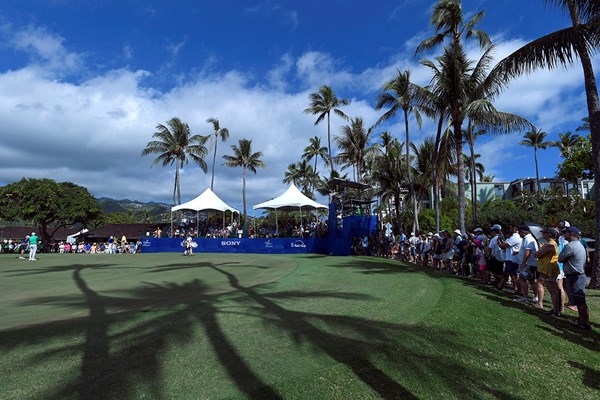2018年 ソニーオープンinハワイ 3日目 ソニーオープン会場 混乱は生じたが、大会は通常通り開催された（※Stan Badz／PGA TOUR）