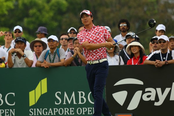 2018年 SMBCシンガポールオープン 2日目 石川遼 石川遼は9ホール目のティショットを放った後、翌日順延となった