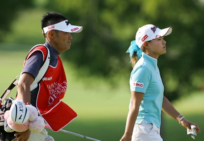 2006年 日本女子オープンゴルフ選手権競技 3日目 横峯さくら キャディが交代し迎えた3日目、順位を落としてしまった横峯さくら