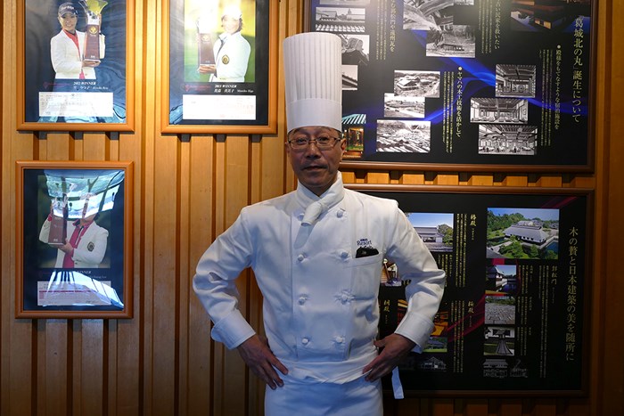 総料理長の入江さん。選手たちを陰でサポートした 2018年 ヤマハレディースオープン葛城 2日目 入江真史さん
