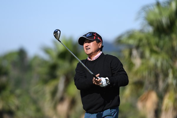 開幕戦に出場する倉本昌弘PGA会長 ※PGA提供 撮影は2017年「いわさき白露シニアゴルフトーナメント」