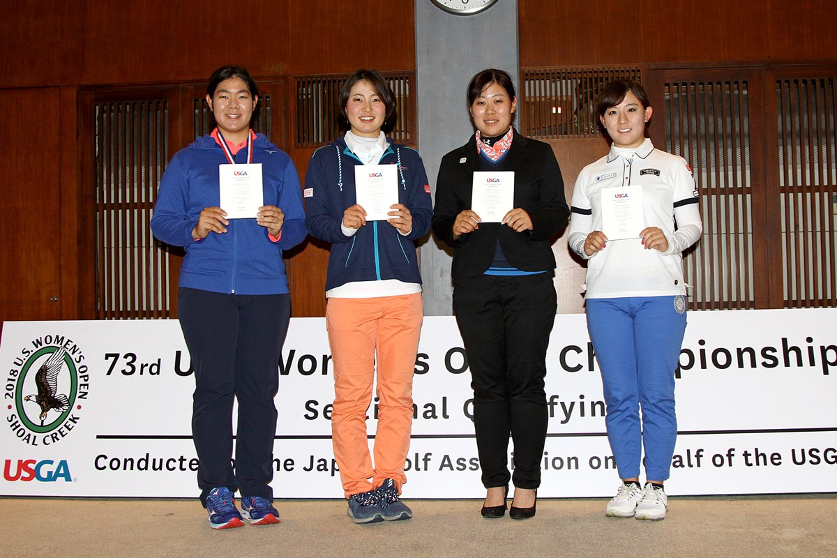 2018年 全米女子オープン最終予選会 川岸史果 蛭田みな美 高山佳小里 香妻琴乃