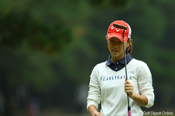 2009年 国内女子「LPGAツアーチャンピオンシップリコーカップ」最終日 上田桃子 終わってみれば首位と2打差の6位タイ。もう少しバーディーチャンスが入ってくれていれば・・・