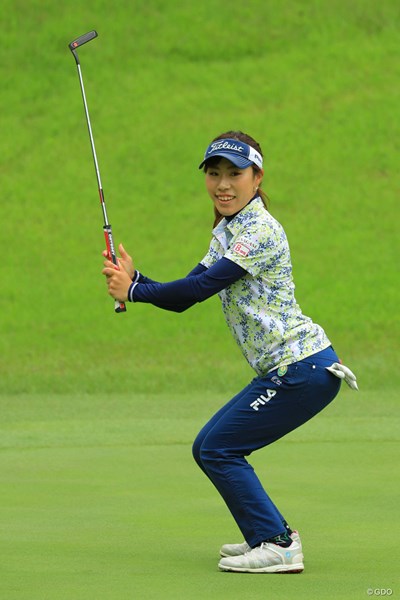 2018年 ヨネックスレディスゴルフトーナメント 初日 木村彩子 7位タイの好発進！なかなかのアクション女優かも。