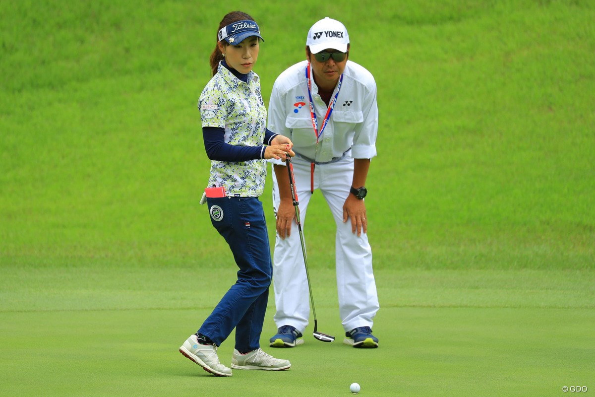 2018年 ヨネックスレディスゴルフトーナメント 初日 木村彩子＆表広樹さん