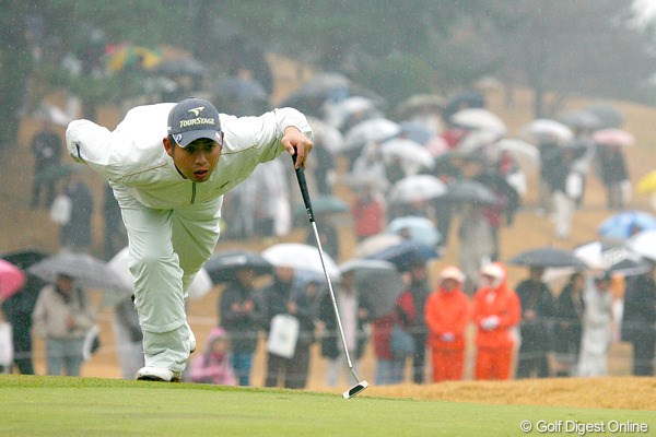 2009年 ゴルフ日本シリーズJTカップ 初日 池田勇太 どんなに頑張っても、これが限界のようです