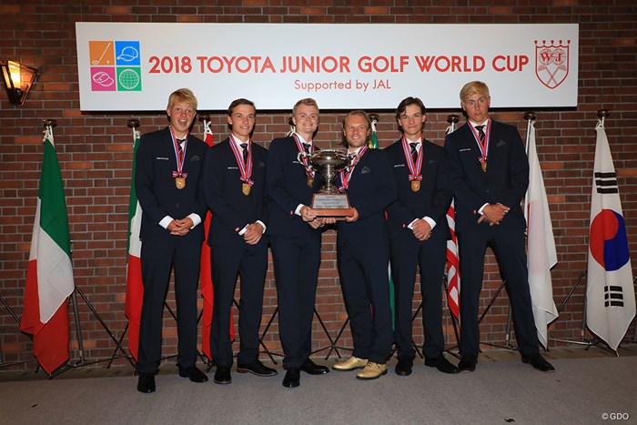 スペインとの接戦の上、初優勝のデンマークチーム 2018年 トヨタ ジュニアゴルフワールドカップSupported by JAL 最終日 デンマークチーム