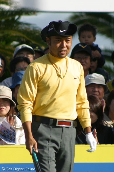2006年 ゴルフ日本シリーズJTカップ 2日目 片山晋呉 8アンダーで藤田寛之、J.M.シンと並び首位に浮上した片山晋呉※写真はカシオワールドオープン時