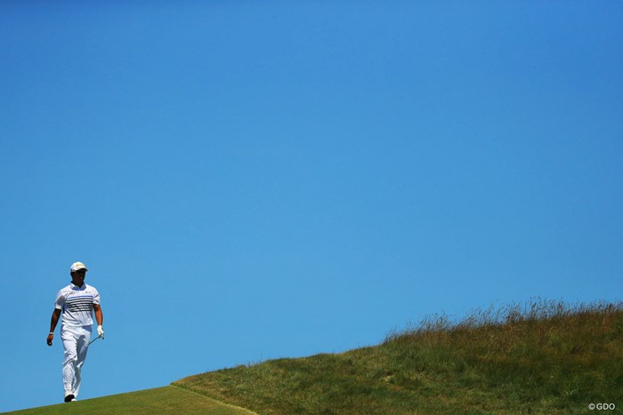 ウェアが青空に映えるね。 2018年 全米オープン 最終日 松山英樹