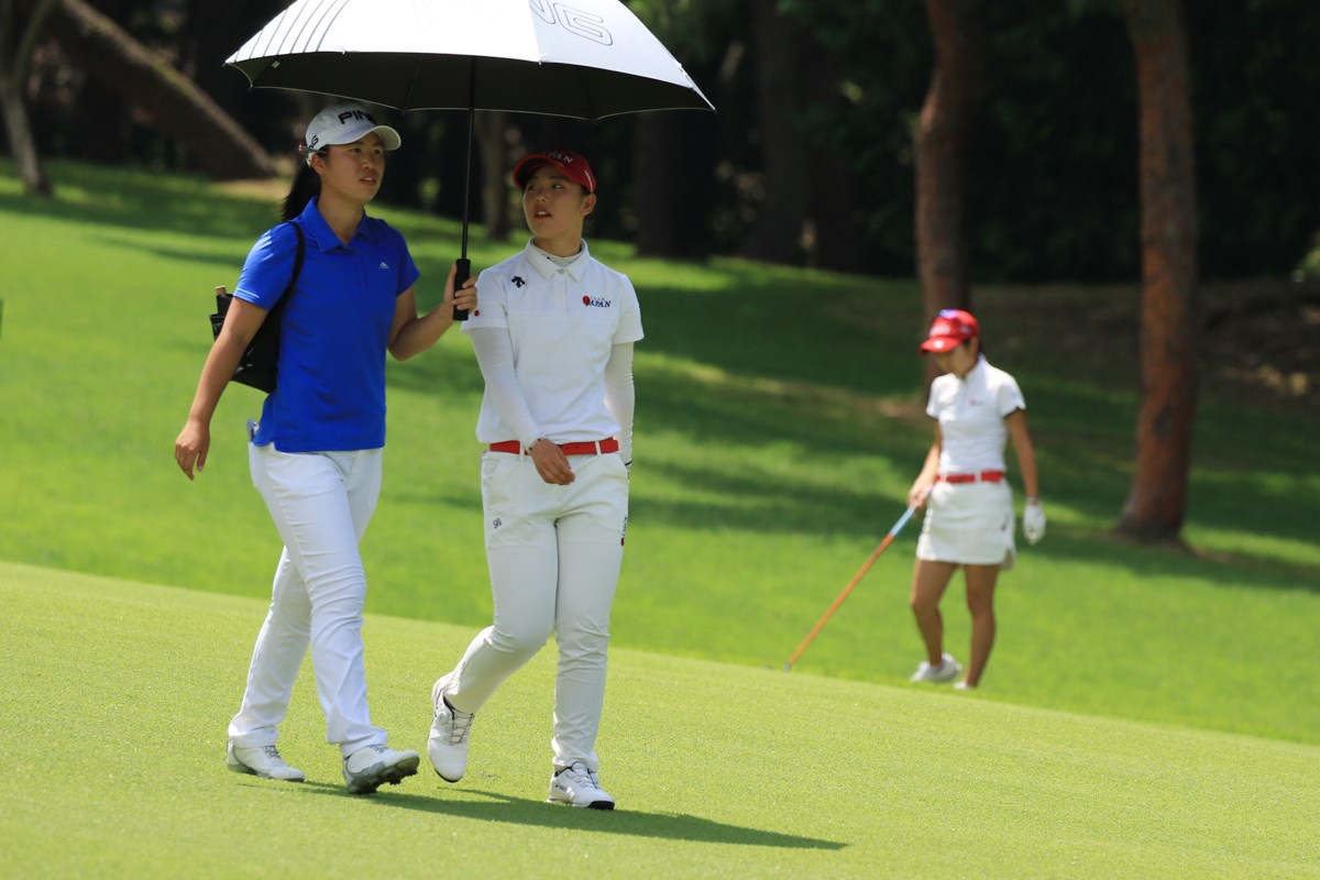 2018年 日本女子アマチュア選手権 吉田と上野