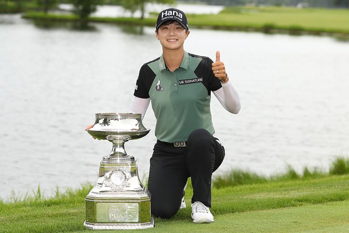 うれしいメジャー2勝目をあげたパク・ソンヒョン（Gregory Shamus／Getty Images） 2018年 KPMG女子PGA選手権 最終日 パク・ソンヒョン