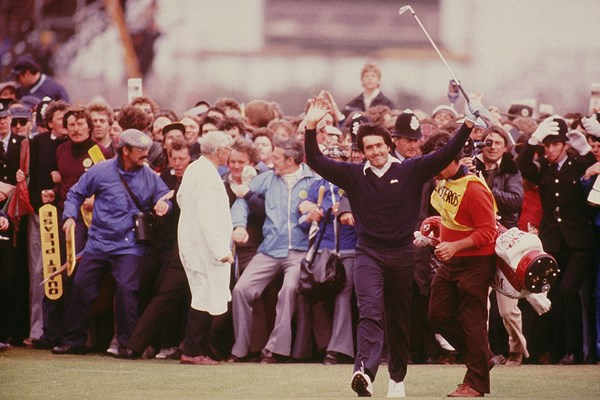 「全英オープン」は1979年に初制覇。セベのプレーは人々を惹きつけた(Steve Powell /Allsport)