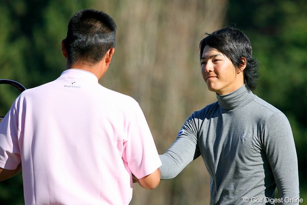 2009年 ゴルフ日本シリーズJTカップ 2日目 石川遼＆池田勇太 2日間続いた石川遼と池田勇太の競演。明日の3日目は別々の組でプレーとなる