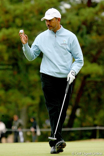 2009年 日本ゴルフシリーズJTカップ3日目 ジーブ・ミルカ・シン 大会3度目の制覇を狙うジーブ・ミルカ・シンが2位タイに浮上！