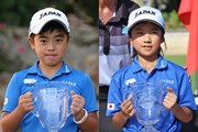 2018年 IMGA世界ジュニアゴルフ選手権 根本悠誠（左）＆長峰真央