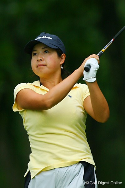 2006年 日本女子プロゴルフ選手権大会コニカミノルタ杯 初日 山口千春 暫定ながら5アンダーで単独首位に立った山口千春