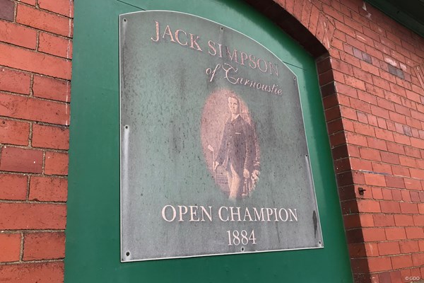 2018年 全英オープン カーヌスティのゴルフショップ 全英歴代王者のジャック・シンプソンの兄弟が営んだゴルフショップ