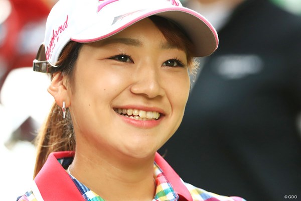 2018年 ゴルフ5レディス プロゴルフトーナメント 初日 安田彩乃 とっても素敵な笑顔だね