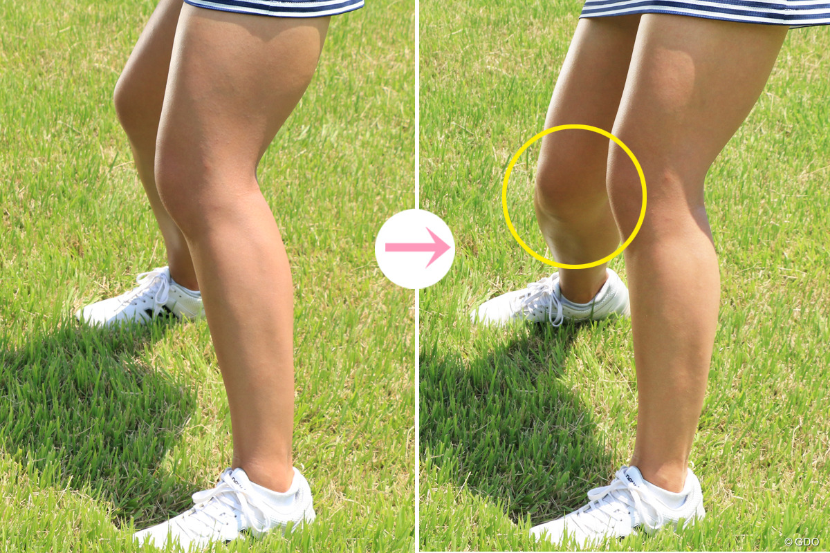 左足下がりは右ひざの粘り次第 金澤志奈