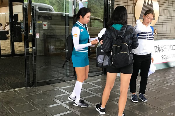 2018年 日本女子プロ選手権大会コニカミノルタ杯 2日目 イ・ボミ イ・ボミは前半9ホールを終えて途中棄権した