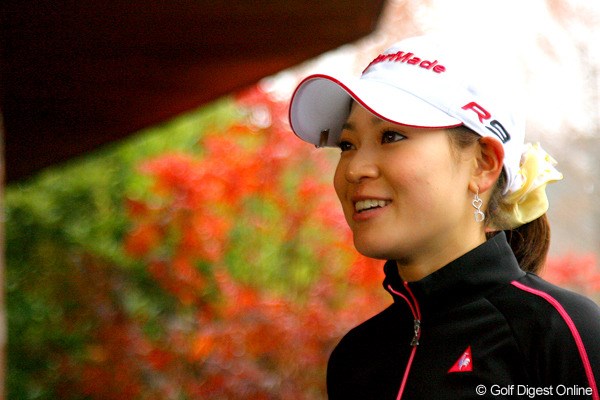 2009年 LPGA新人戦 最終日 竹村真琴 新人戦は不本意な結果に終わったが、今年1年を笑顔で振り返った竹村真琴