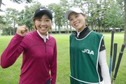 2018年 日本女子オープンゴルフ選手権競技 事前 葭葉ルミと大谷奈千代