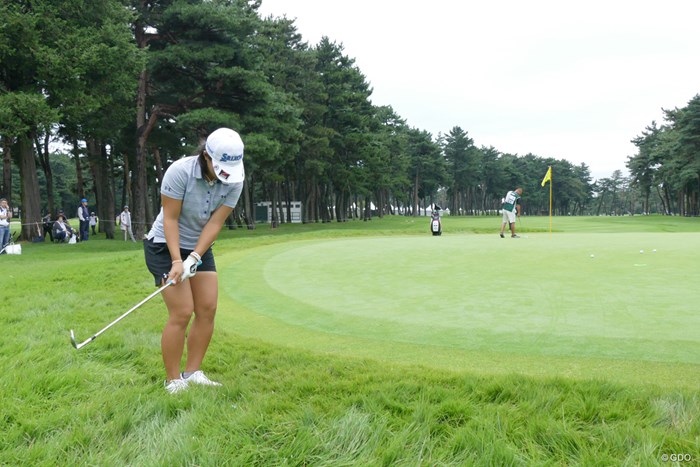 グリーン周りのラフはこの深さ 2018年 日本女子オープンゴルフ選手権競技 事前 ラフ