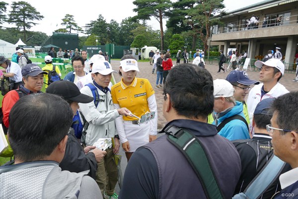 2018年 日本女子オープンゴルフ選手権競技 事前 チョン・インジ 開幕前日はラウンドせずに引き上げたチョン・インジ