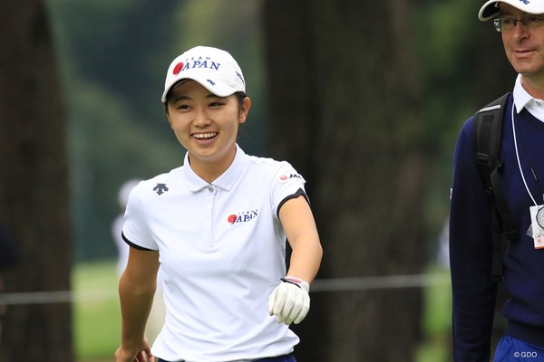 2018年 日本女子オープンゴルフ選手権競技 事前 安田祐香 プロの試合でも好プレーを続けている安田祐香