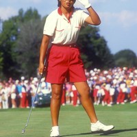 1987年の全米女子オープンでの岡本綾子 (Focus on Sport/Getty Images) 1987年 全米女子オープン 岡本綾子