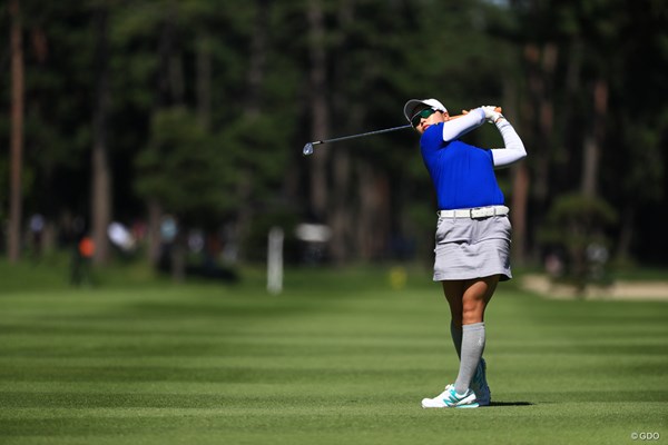 2018年 日本女子オープンゴルフ選手権競技 2日目 後藤未有 名前の由来は「未来が有るように」。アマチュアの後藤未有が上位に浮上した