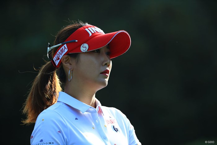 逆光にて 2018年 日本女子オープンゴルフ選手権競技 2日目 キム・ハヌル