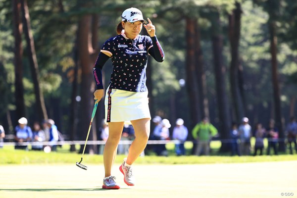 2018年 日本女子オープンゴルフ選手権競技 2日目 勝みなみ ファイト！