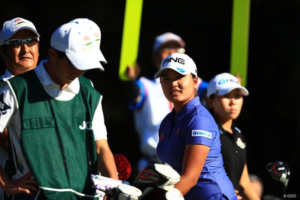 2018年 日本女子オープンゴルフ選手権競技 2日目 鈴木愛 もう少し伸ばしたかったね。