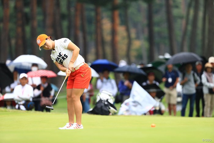 バーディーを狙う 2018年 日本女子オープンゴルフ選手権競技 3日目 後藤未有