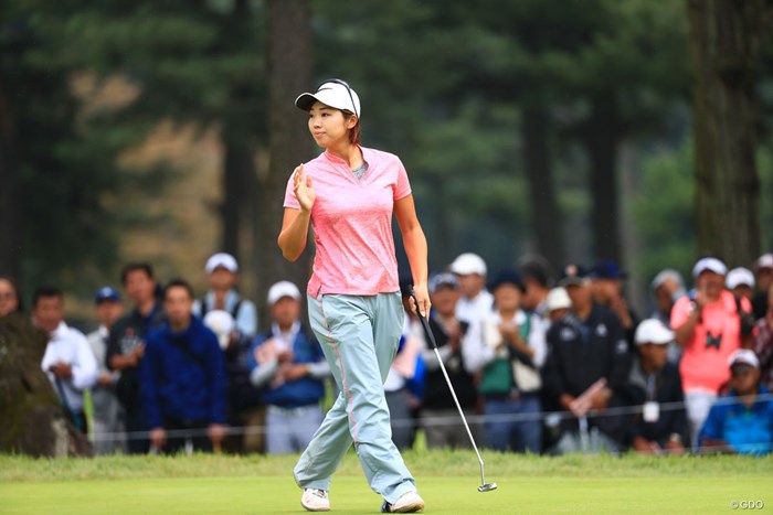 バーディ決めたよ~ナイスだね 2018年 日本女子オープンゴルフ選手権競技 3日目 葭葉ルミ